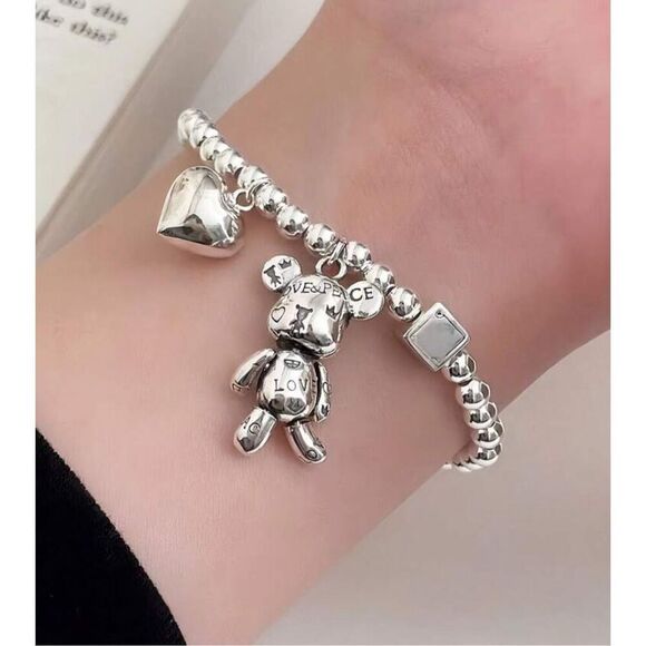 Teddy Bear Heart Bracelet - Picture 8 of 8